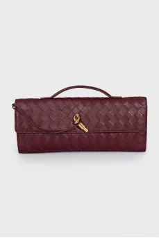 Andiamo leather clutch