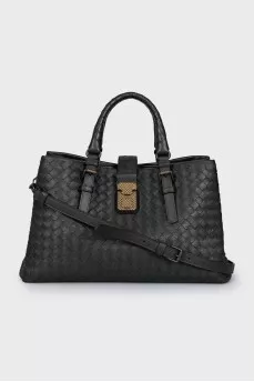 Roma woven leather bag