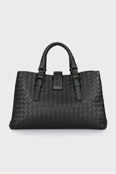 Roma woven leather bag