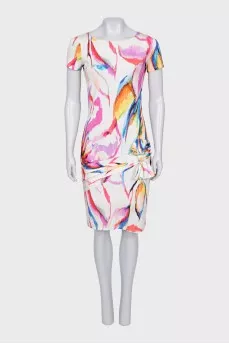 Fitted printed dress