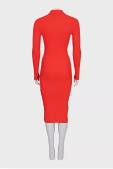 Bodycon polo dress with buttons