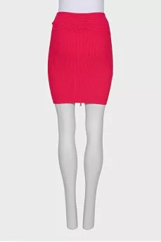 Fitted skirt with front zipper