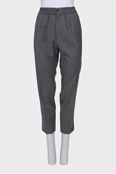 Gray wool suit