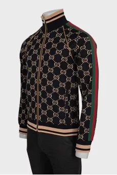 Men's zippered cardigan