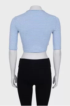 Cropped, fitted T-shirt