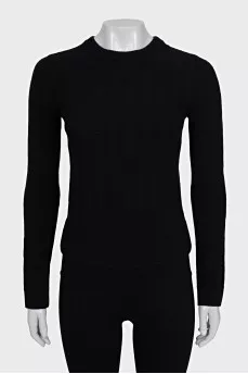 Black wool sweater