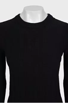 Black wool sweater