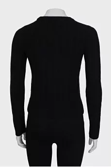 Black wool sweater