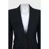 Black suit with wide trousers