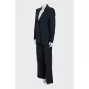 Black suit with wide trousers