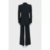 Black suit with wide trousers