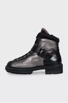 Insulated silver boots