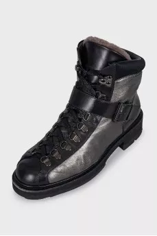 Insulated silver boots