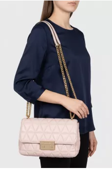 Quilted leather shoulder bag