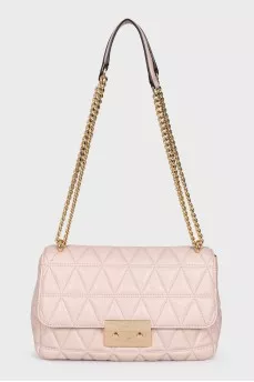 Quilted leather shoulder bag