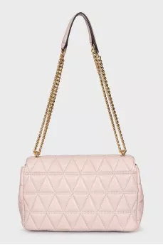 Quilted leather shoulder bag