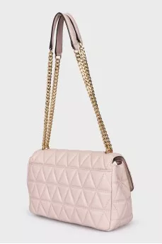 Quilted leather shoulder bag
