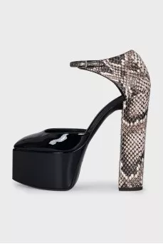 Snakeskin heels