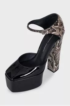 Snakeskin heels