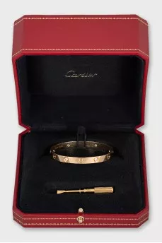 Love gold bracelet with diamonds