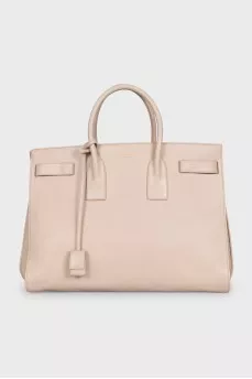 Leather Sac De Jour Tote