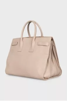 Leather Sac De Jour Tote