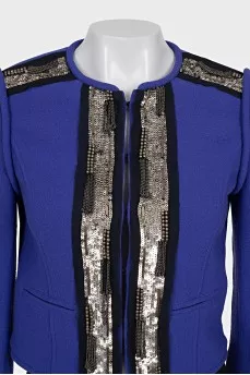 Purple jacket with sequins