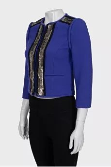Purple jacket with sequins