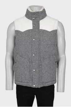 Men's wool vest