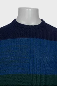 Men's striped knitted jumper