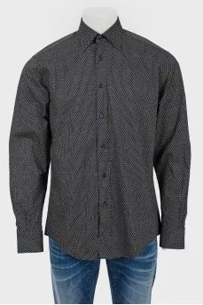 Men's shirt with padded collar