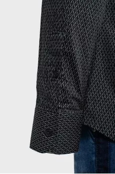 Men's shirt with padded collar