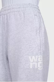 Grey sports tapered trousers