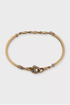Gold bracelet with links
