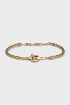 Gold bracelet with links