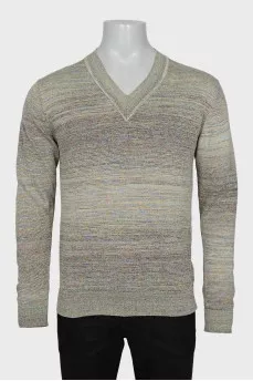 Men's green pullover