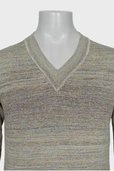 Men's green pullover