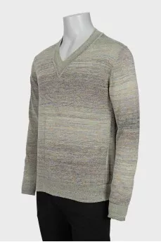 Men's green pullover