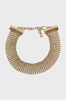 Gold choker on a hook