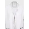 White oversized cardigan