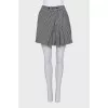Houndstooth print skort
