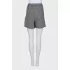 Houndstooth print skort