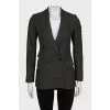 Double-breasted fitted jacket with pockets