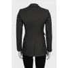 Double-breasted fitted jacket with pockets