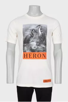 Men's printed t-shirt with tag