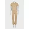 Golden suit with trousers