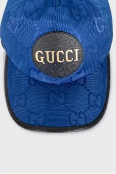 Blue cap with logo