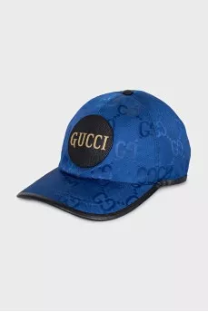 Blue cap with logo