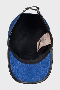 Blue cap with logo