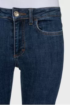 Blue skinny fit jeans with sequins
